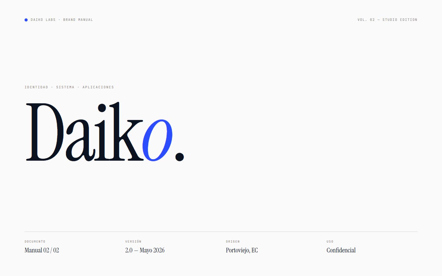Brand guidelines of Daiko Labs